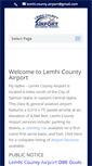 Mobile Screenshot of lemhicountyairport.com