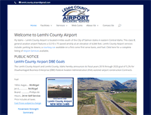 Tablet Screenshot of lemhicountyairport.com